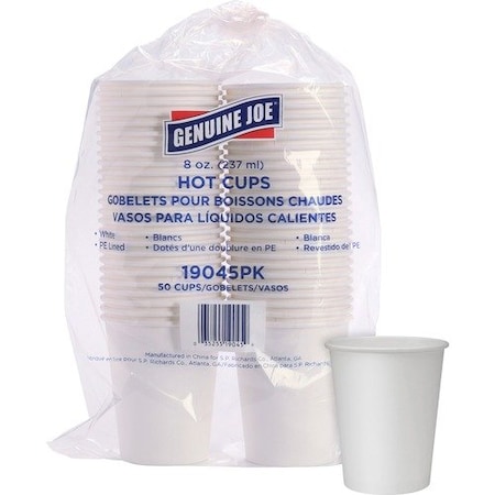 Genuine Joe CUP, SINGLE, 8OZ, 5PK GJO19045BD